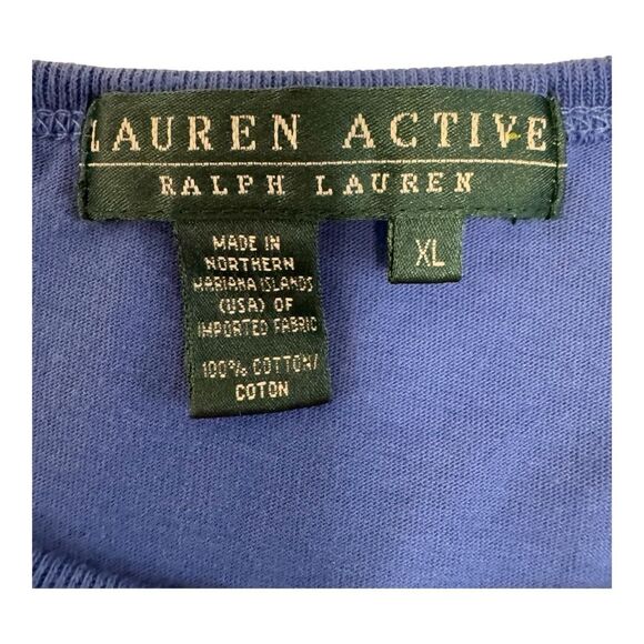 Ralph Lauren T-Shirt Blue Crest Logo Short Sleeve Casual Top - Picture 5 of 8